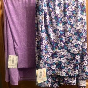 2 LuLaRoe Maxi Skirts both Size L